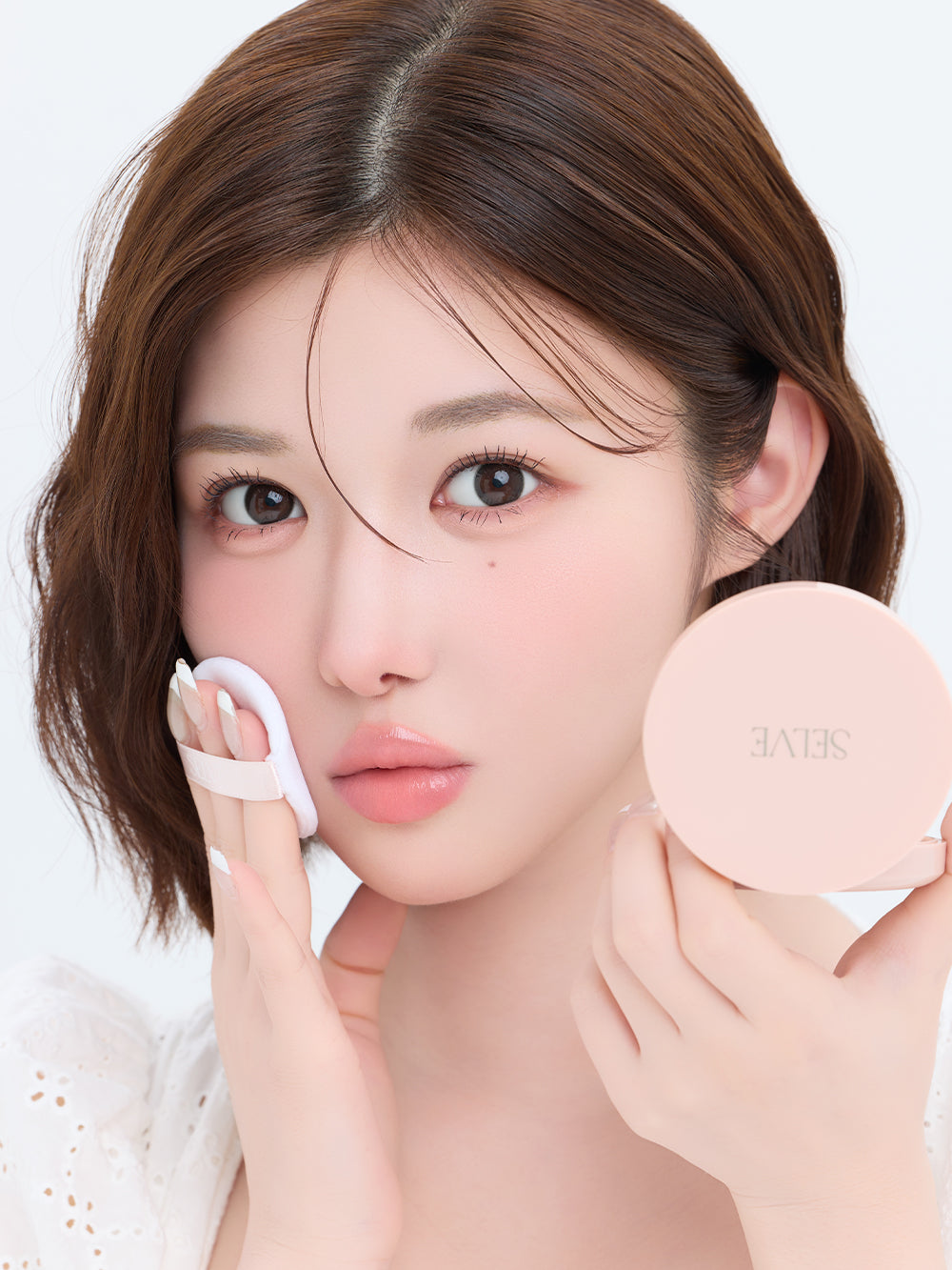 フォギーヴェールセッティングパウダー（パフ付き） 02パープル – SELVE